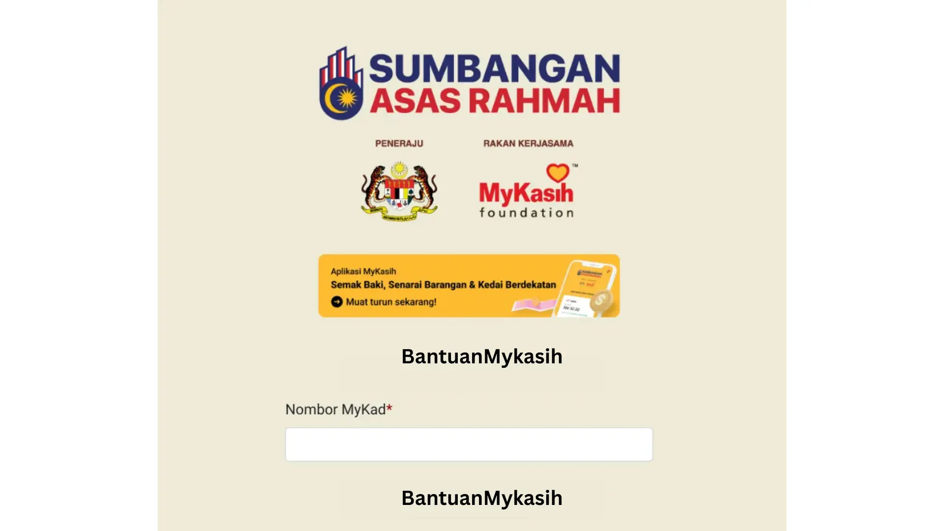 Cara Semak SARA 2025
